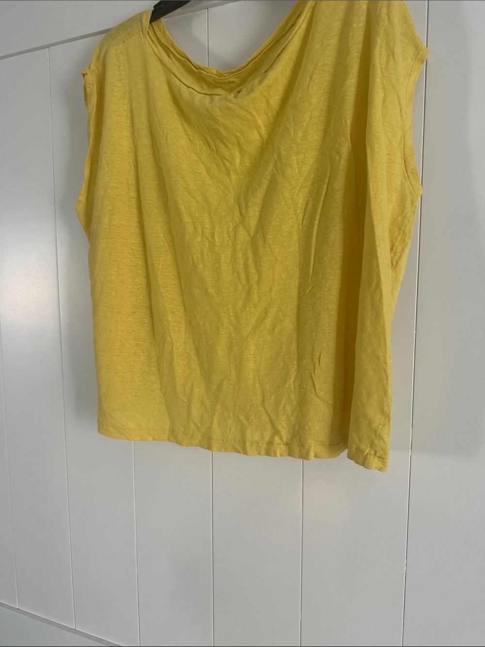 Eileen Fisher Sunny Yellow Sleeveless Muscle Tee